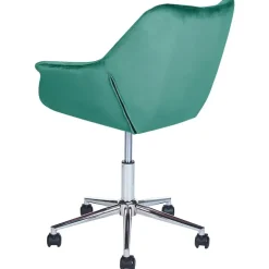 Bureaustoelen|Bureaustoelen-Beliani LABELLE - Bureaustoel - Groen - Fluweel