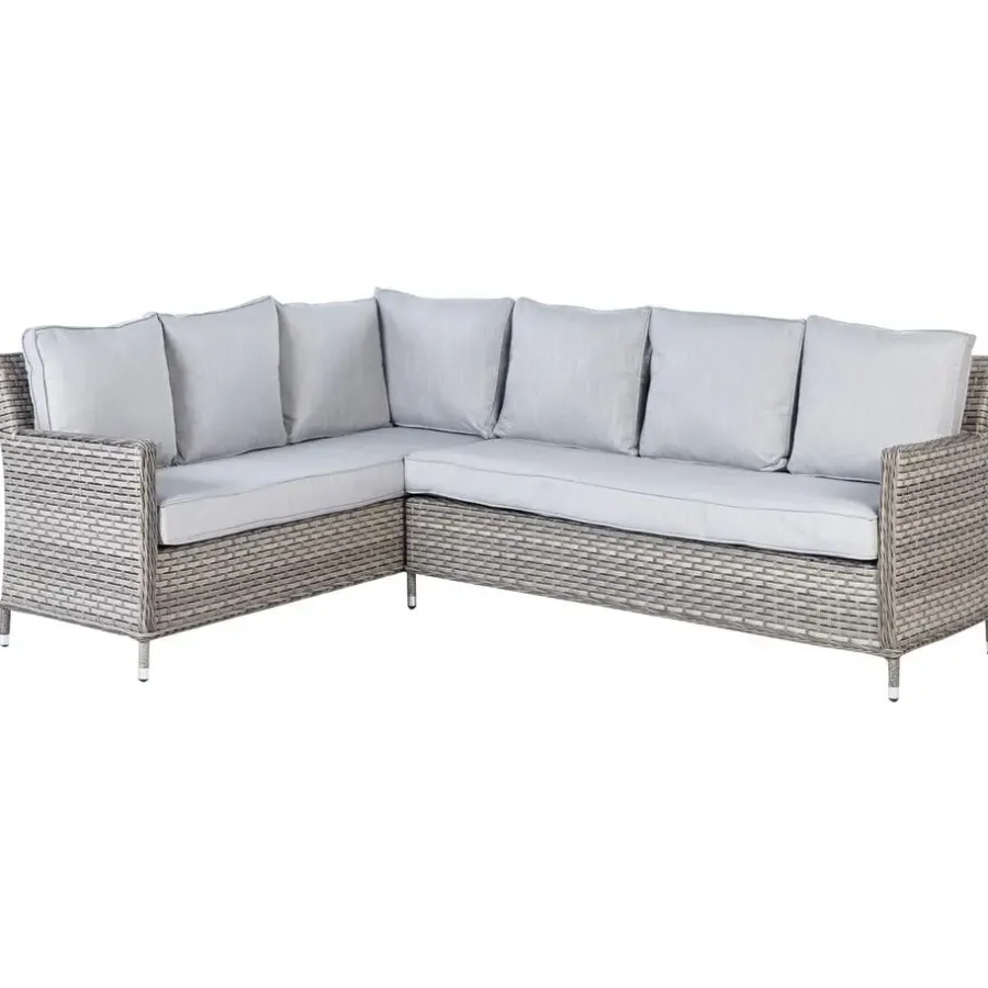 Loungesets-Beliani LACONA - Loungeset 9-zits - Grijs - Kunstrotan