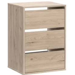 Leen Bakker Ladeblok Genua - eikenkleur - 70x50x40 cm