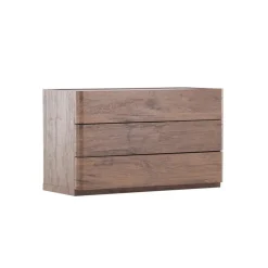 Ladekasten|Ladekasten-Fjôrd Ladekast 3 Lades - Donkerbruin MDF - 100x48x60cm - Noble
