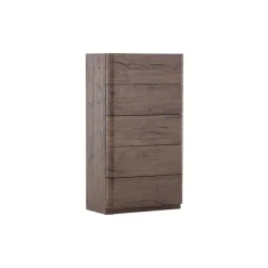 Ladekasten|Ladekasten-Fjôrd Ladekast 5 Lades - Donkerbruin MDF - 55x35x100cm - Noble