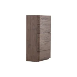 Ladekasten|Ladekasten-Fjôrd Ladekast 5 Lades - Donkerbruin MDF - 55x35x100cm - Noble