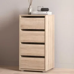 Ladekasten|Ladekasten-CBA Ladekast Blokty - 40x40x76cm - 4 lades - eikdecor