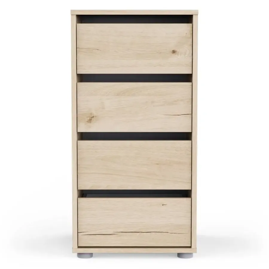Ladekasten|Ladekasten-CBA Ladekast Blokty - 40x40x76cm - 4 lades - eikdecor