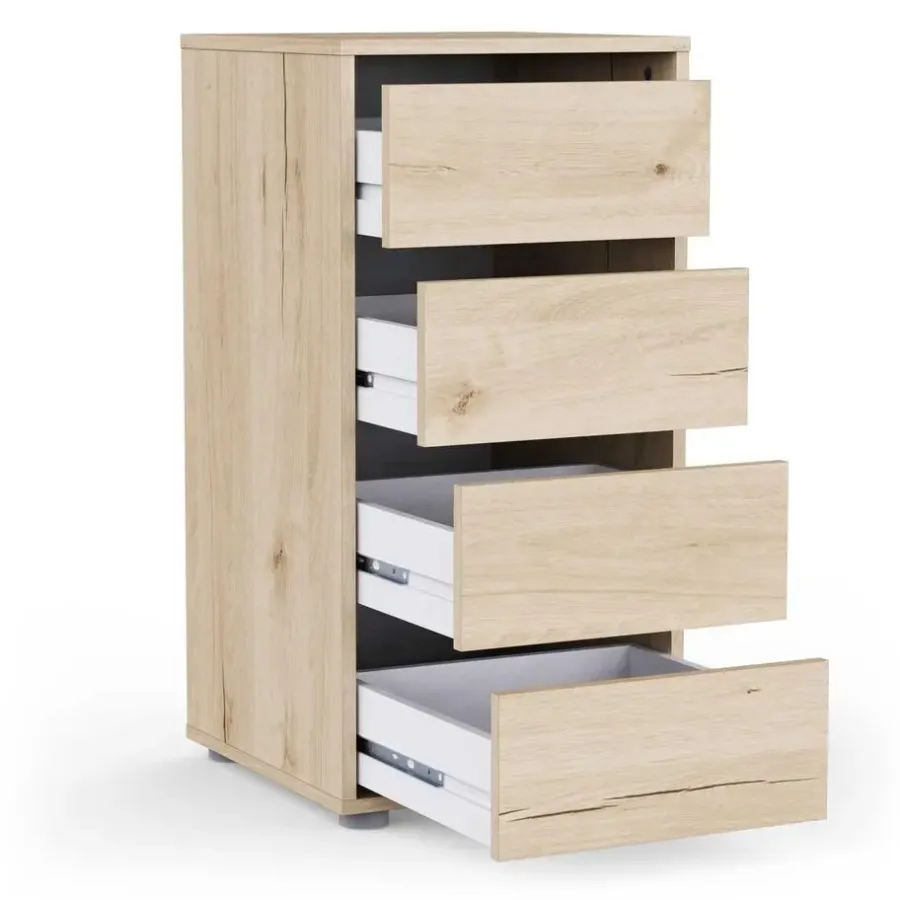 Ladekasten|Ladekasten-CBA Ladekast Blokty - 40x40x76cm - 4 lades - eikdecor