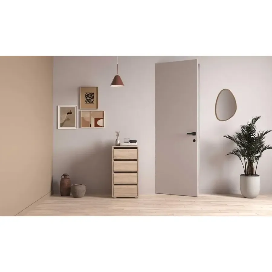 Ladekasten|Ladekasten-CBA Ladekast Blokty - 40x40x76cm - 4 lades - eikdecor