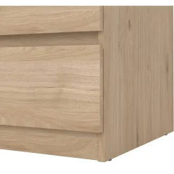 Leen Bakker Ladekast Naia 3 lades - eikenkleur - 70,1x77x50 cm