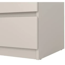 Leen Bakker Ladekast Naia 3 lades - greige/eiken - 70,1x77x50 cm