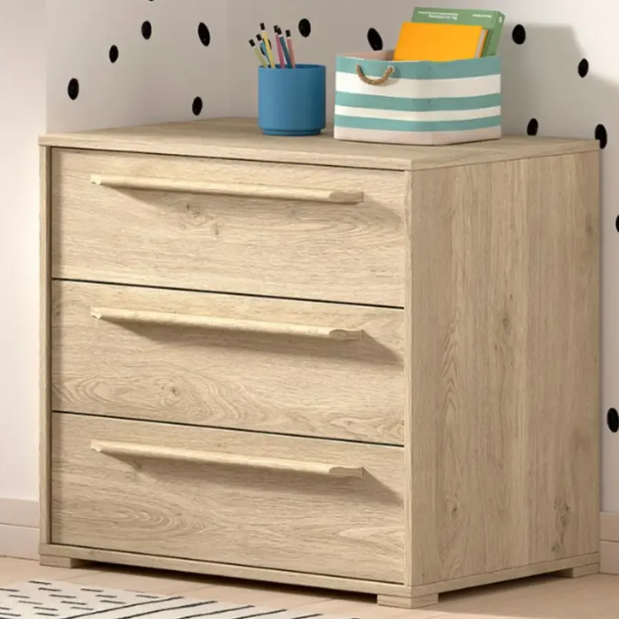 Vipack Ladekast Sammie 68x43x61cm - 3 lades - eikdecor