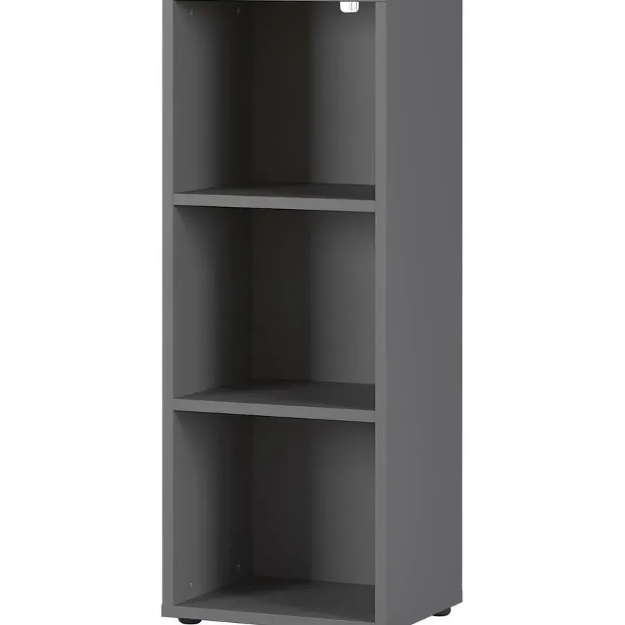Boekenkasten|Boekenkasten-Germania Lage boekenkast Osmond 45cm - grafiet