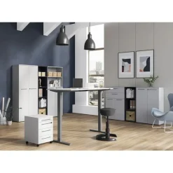 Boekenkasten|Boekenkasten-Germania Lage boekenkast Osmond 45cm - grafiet