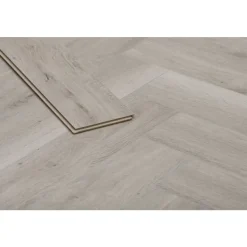 Laminaat-Leen Bakker Laminaat Herringbone - visgraat grijs eiken