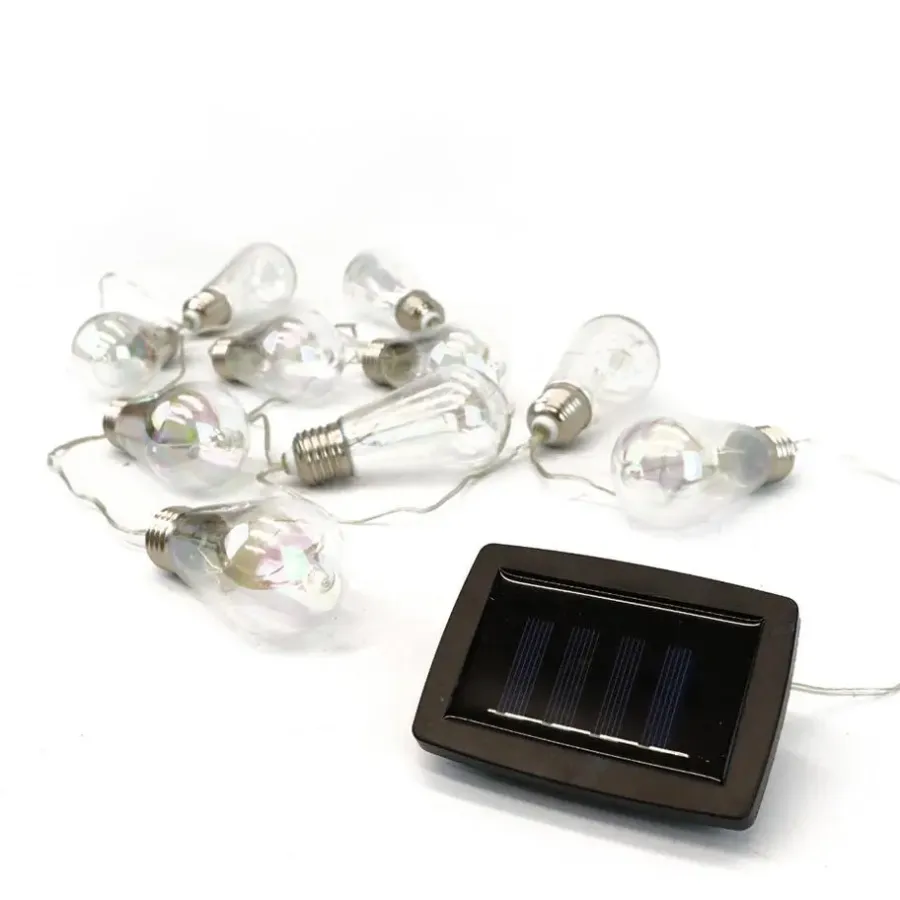 Gardenwize Lampen koord - buisvormige LED - 10 lampjes - zonne-energie
