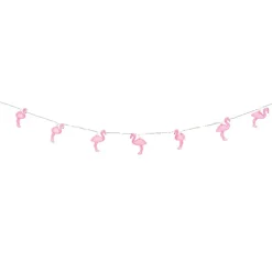 Gardenwize Lampen koord - flamingo LED - 10 lampjes - zonne-energie