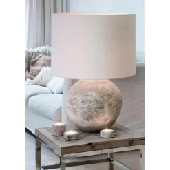 Light & Living Lampenkap cilinder LIVIGNO - 50-50-38cm - eiwit