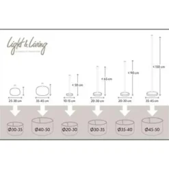 Lampenkappen-Light & Living Lampenkap cilinder LIVIGNO - 50-50-38cm - naturel