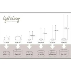 Lampenkappen-Light & Living Lampenkap cilinder LIVIGNO - 50-50-38cm - naturel
