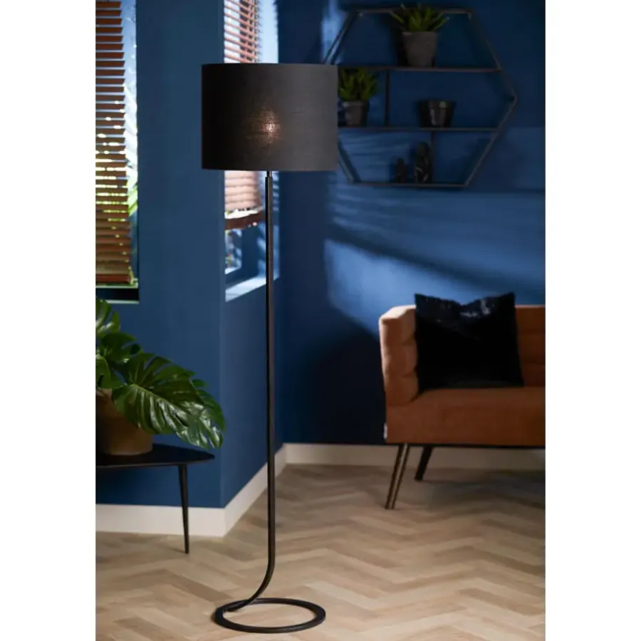 Lampenkappen-Light & Living Lampenkap cilinder LIVIGNO - 40-40-30cm - zwart