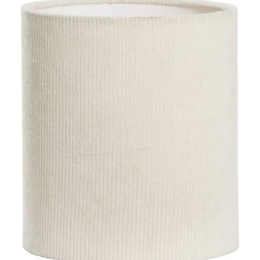 Leen Bakker Lampenkap Liv - off-white polyester - 20xØ18 cm