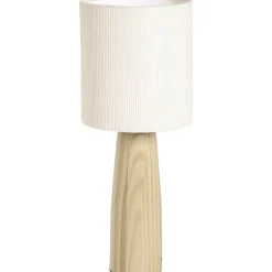 Leen Bakker Lampenkap Liv - off-white polyester - 20xØ18 cm