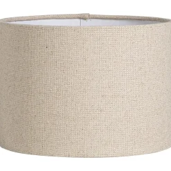 Leen Bakker Lampenkap Luna cilinder naturel - 18xØ25 cm