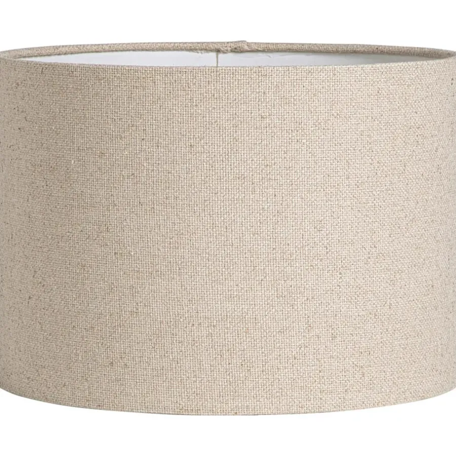 Lampenkappen-Leen Bakker Lampenkap Luna cilinder naturel - 21xØ30 cm