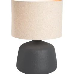Lampenkappen-Leen Bakker Lampenkap Luna cilinder naturel - 21xØ30 cm