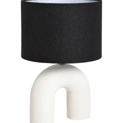 Lampenkappen-Leen Bakker Lampenkap Luna cilinder zwart - 21xØ30 cm