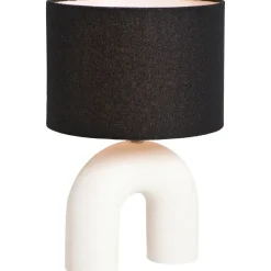 Lampenkappen-Leen Bakker Lampenkap Luna cilinder zwart - 21xØ30 cm