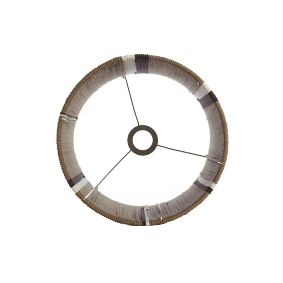 Lampenkappen-Light & Living Lampenkap Medan - Donkerbruin - Ø30cm