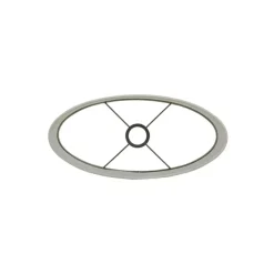 Lampenkappen-Light & Living Lampenkap Ovaal Breska - Parel Wit - 38 x 17,5 x 28 cm
