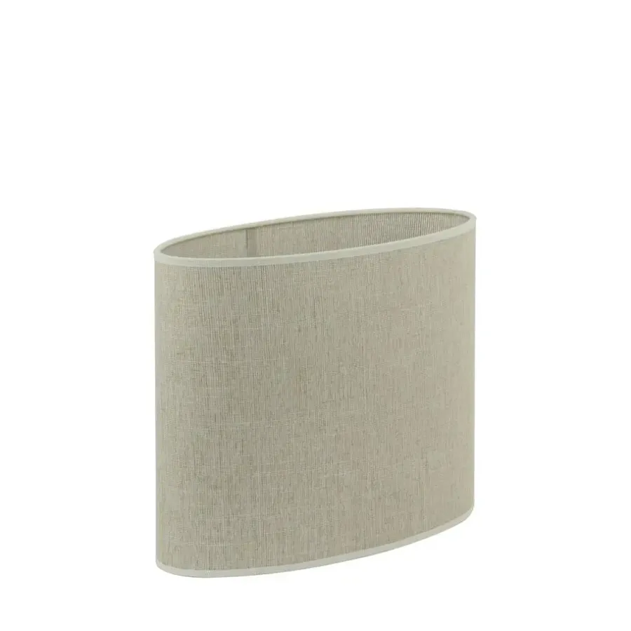Lampenkappen-Light & Living Lampenkap Ovaal Breska - Parel Wit - 38 x 17,5 x 28 cm