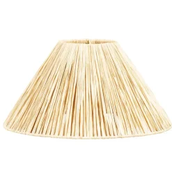 Leen Bakker Lampenkap Rowen - naturel - Ø35x18,5 cm
