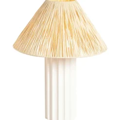 Leen Bakker Lampenkap Rowen - naturel - Ø35x18,5 cm
