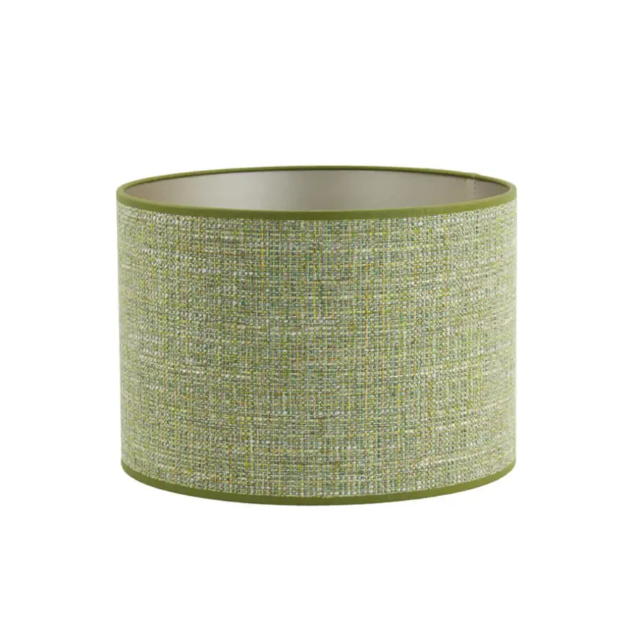 Lampenkappen-Light & Living Lampenkap Tweed - Groen - 40x40x30cm