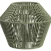 Lampenkappen-Leen Bakker Lampenkap Willow - groen metaal/papier - 27xØ33 cm