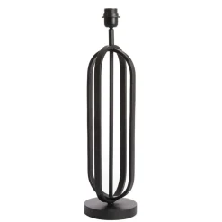 Lampenvoeten-Light & Living Lampvoet Aster - Zwart - Ø16cm