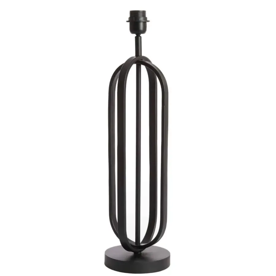 Lampenvoeten-Light & Living Lampvoet Aster - Zwart - Ø16cm