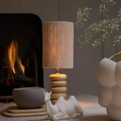 Light & Living Lampvoet Budongo - Bruin - Ø12x21cm