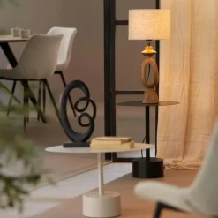 Light & Living Lampvoet Django - Hout - 11x9x45cm