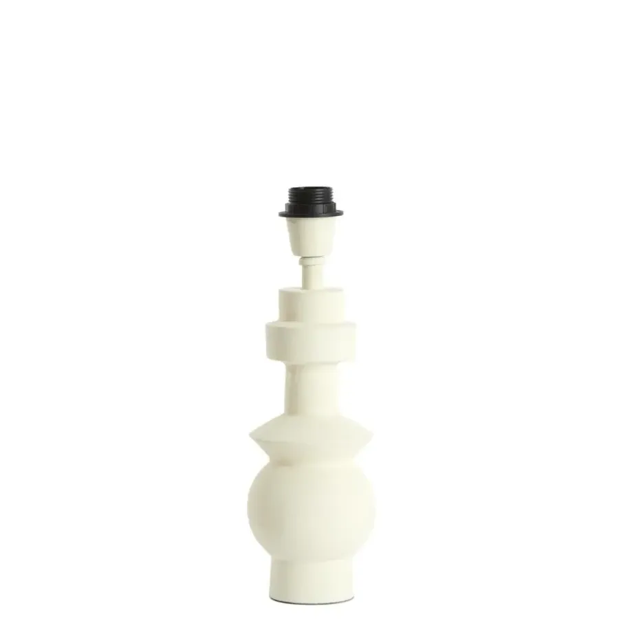 Lampenvoeten-Light & Living Lampvoet Esino - Wit - Ø12cm
