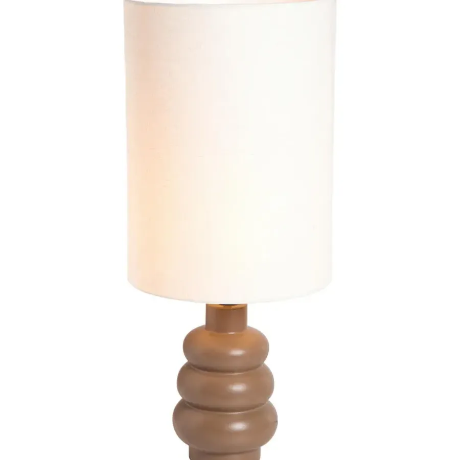 Lampenvoeten-Leen Bakker Lampvoet Femm - bruin keramiek - E27 - 27xØ13 cm