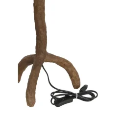 Lampenvoeten-Light & Living Lampvoet Guja - Donkerbruin - 20x20x57cm