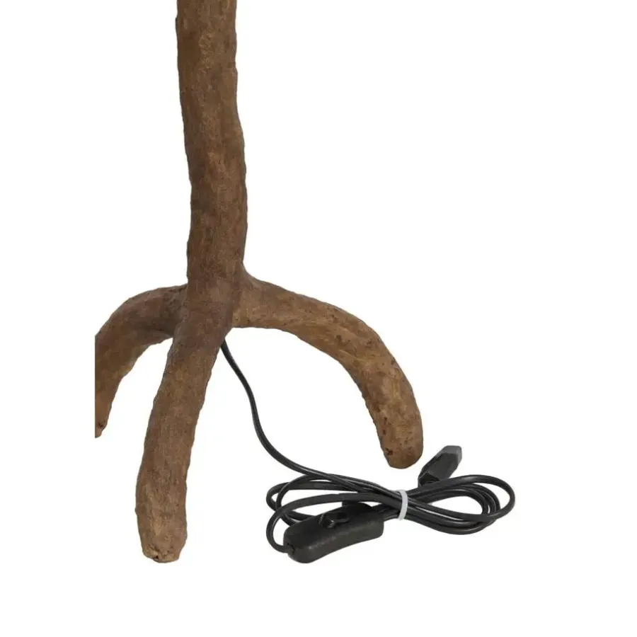 Lampenvoeten-Light & Living Lampvoet Guja - Donkerbruin - 20x20x57cm