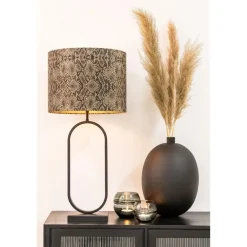 Lampenvoeten-Light & Living Lampvoet Jamiri - Zwart - 20x13x55cm