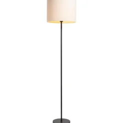 Leen Bakker Lampvoet Kaapstad - zwart metaal - 149xØ25 cm