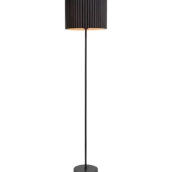 Leen Bakker Lampvoet Kaapstad - zwart metaal - 149xØ25 cm