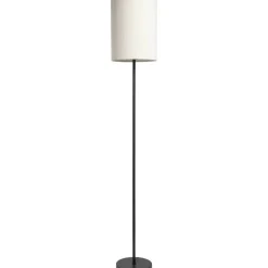 Leen Bakker Lampvoet Kaapstad - zwart metaal - 149xØ25 cm
