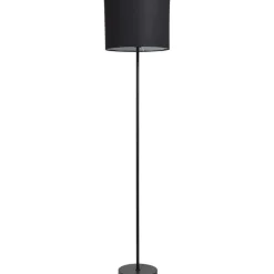 Leen Bakker Lampvoet Kaapstad - zwart metaal - 149xØ25 cm