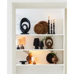 Lampenvoeten-Light & Living Lampvoet Kardan - Hout - 16x10x21cm